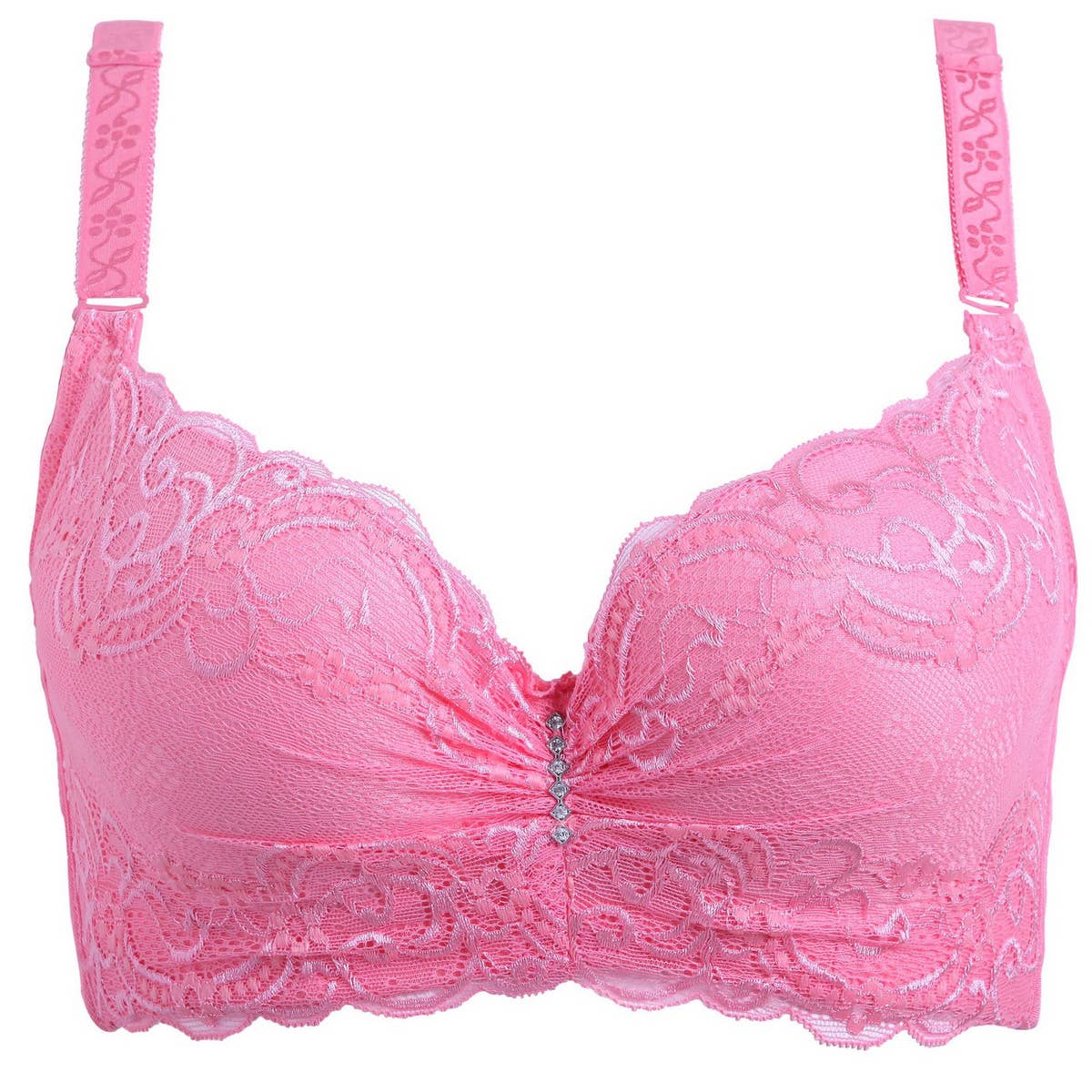 WOMEN ADJUSTABLE PLUS-SIZE LACE BRA