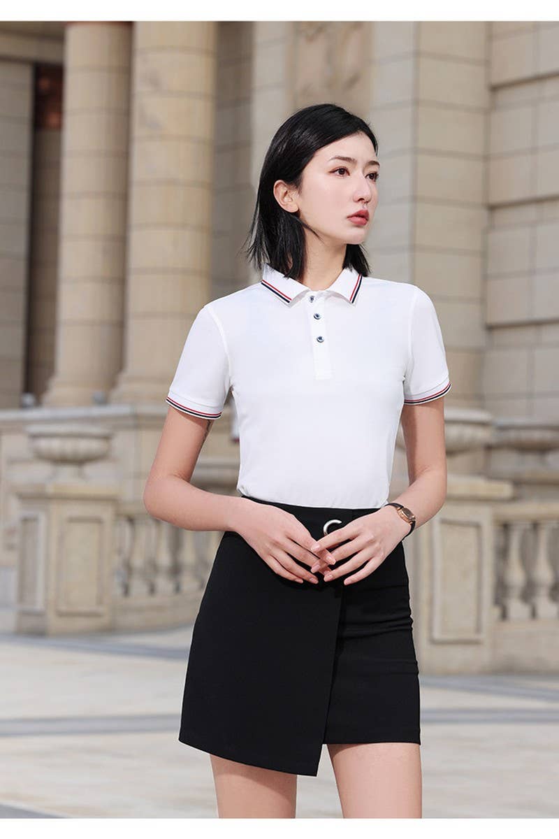 CWTBLS02424_WORKWEAR CUSTOM COLLARED SHORT SLEEVE POLO SHIRT