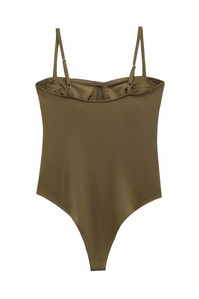 CWSJS1542_FASHIONABLE SATIN LINGERIE BODYSUIT