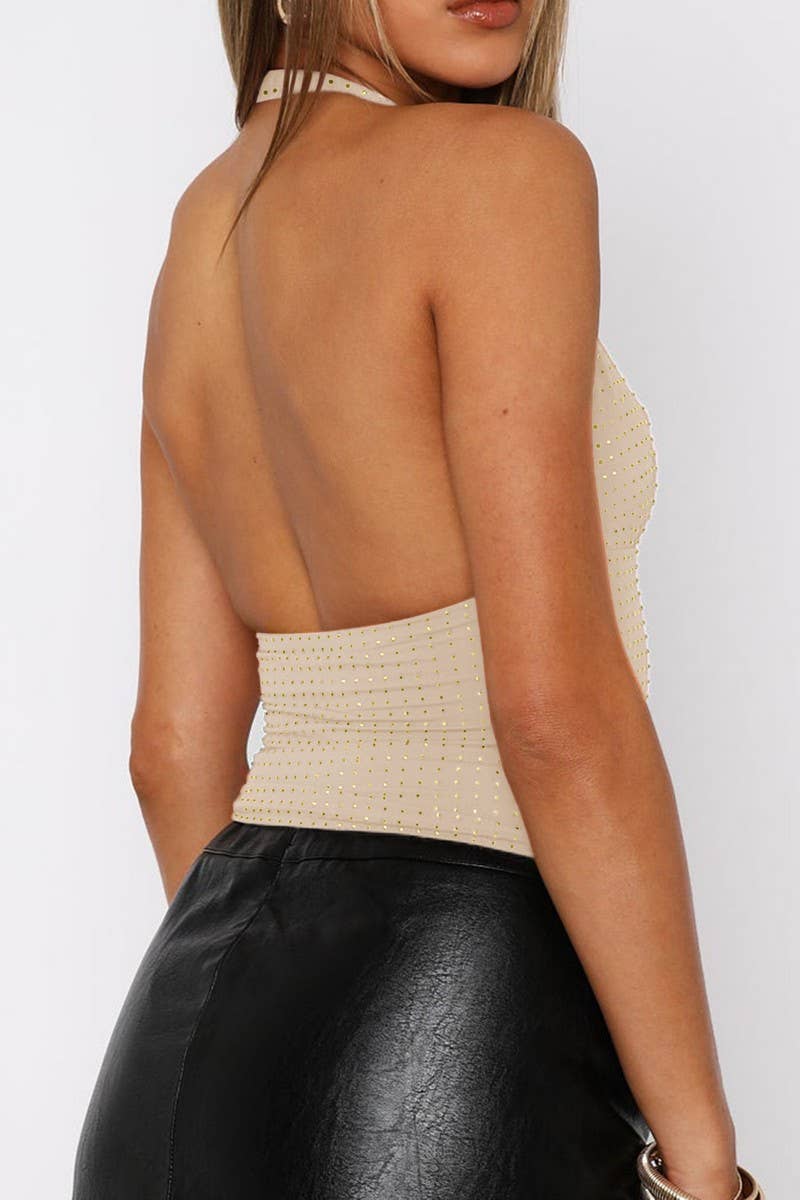 CWTTK00289_SEXY DEEP V SEQUIN TANK TOP