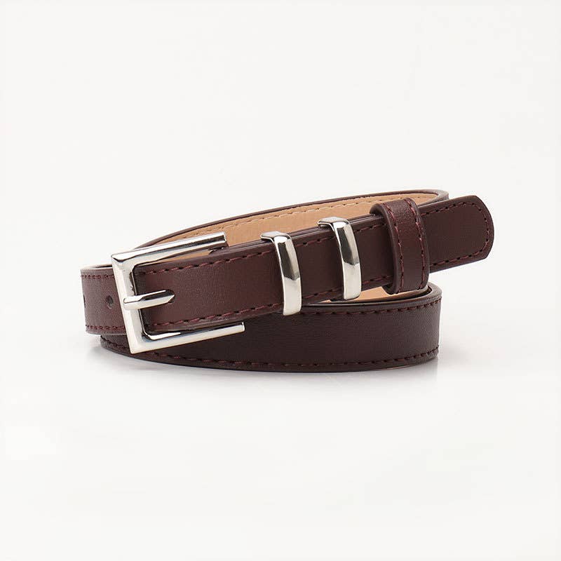 Fashionable versatile and simple button-down belt