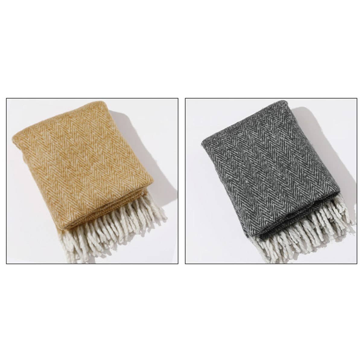 KNITTED SOLID COLOR LIGHTWEIGHT SOFA BLANKET
