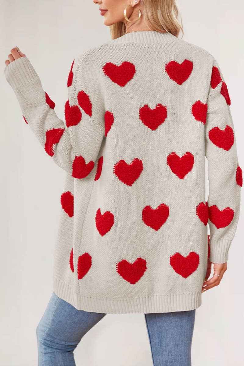 CWOCAL1826_LONG LOVE BUTTON LONG SLEEVE SWEATER CARDIGAN