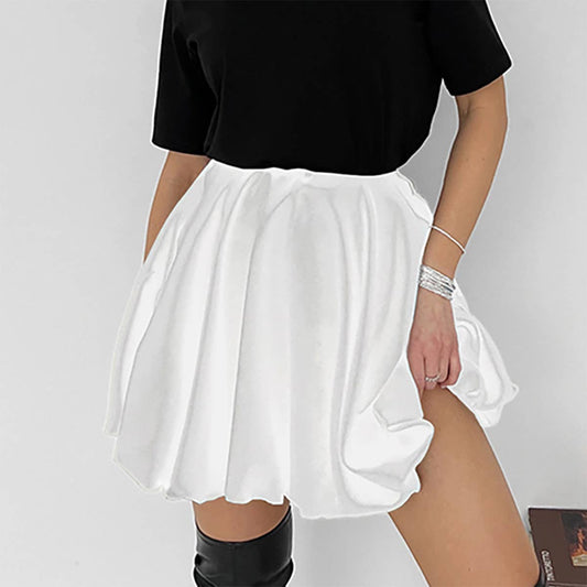 Chic A-line high-waisted slimming skirt