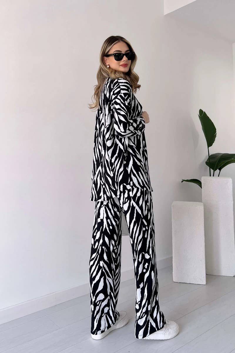 CWSS1062_SPRING WOMEN'S FASHION CASUAL TWO-PIECE SUIT