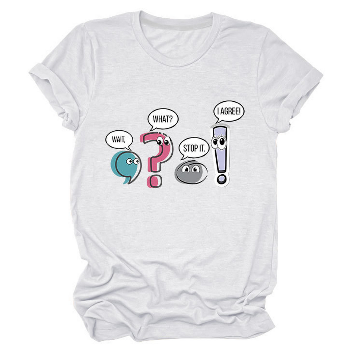 Chic Fun Casual Women's Crew Neck Tee_CWTTS1504