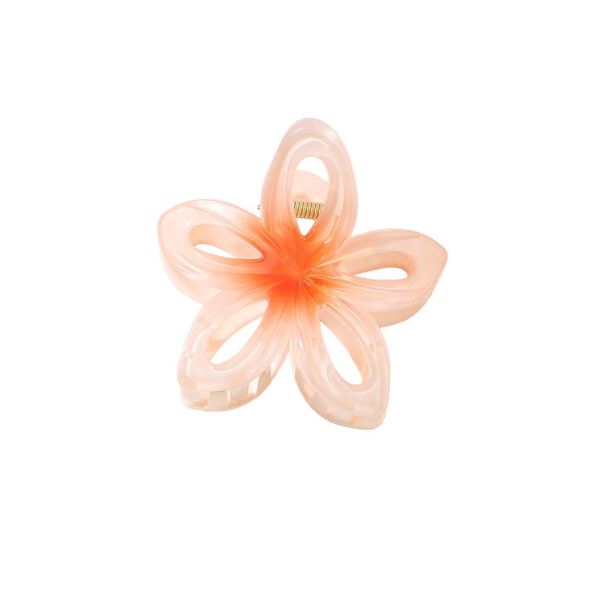 Hollow Gradient Flower Hair Claw Clips?Summer Clip
