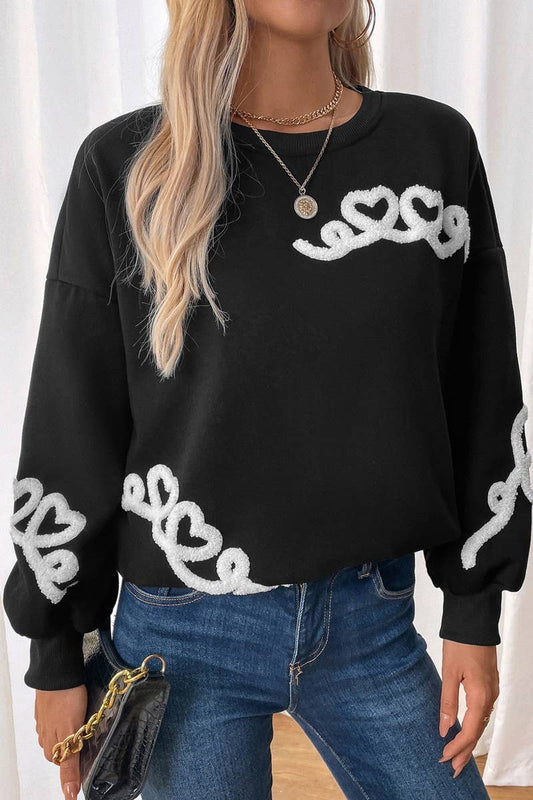 CWTBLL3731_AUTUMN AND WINTER CASUAL ROUND NECK SWEATSHIRT