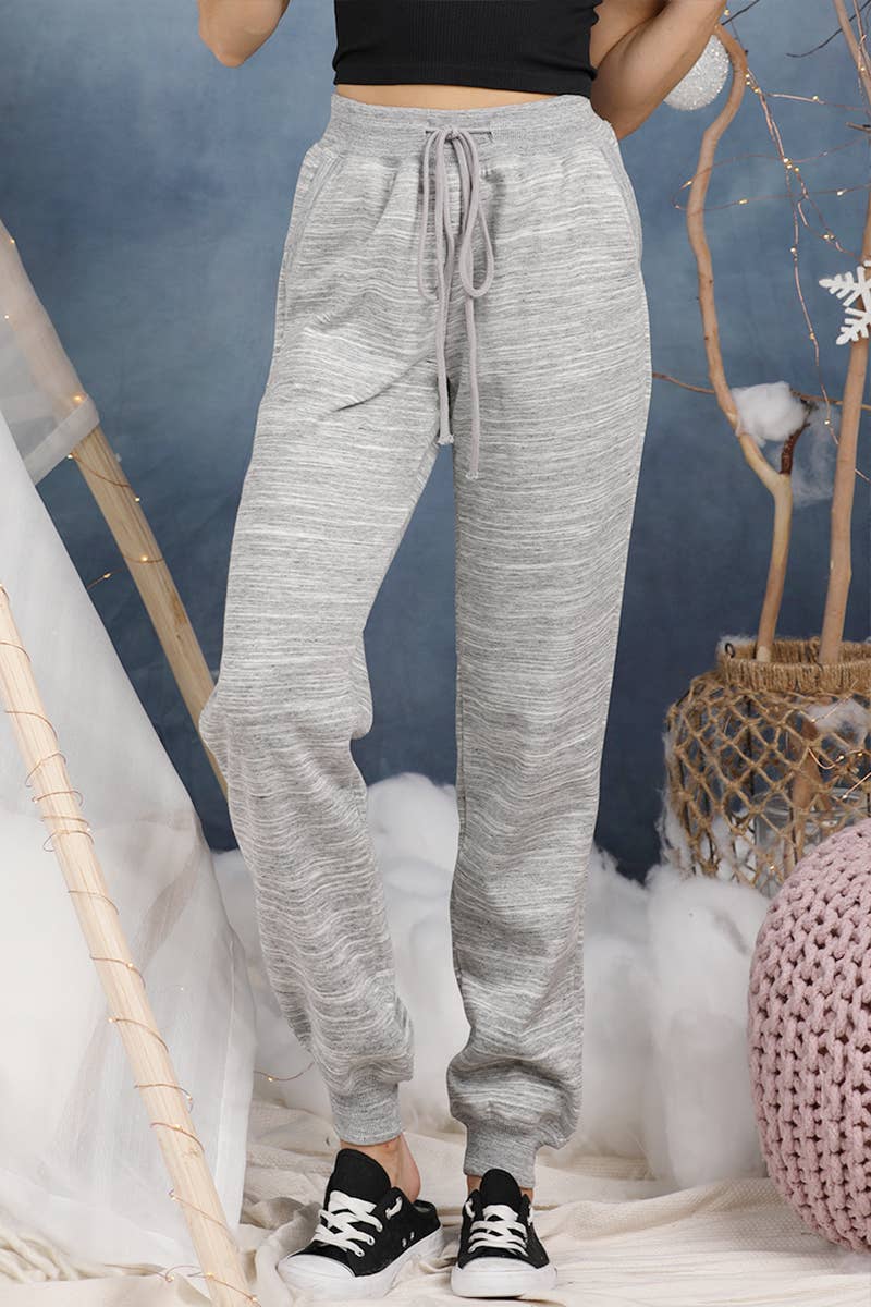 CWBLP264_CASUAL ELASTIC WAIST JOGGERS PANTS WITH POCKETS