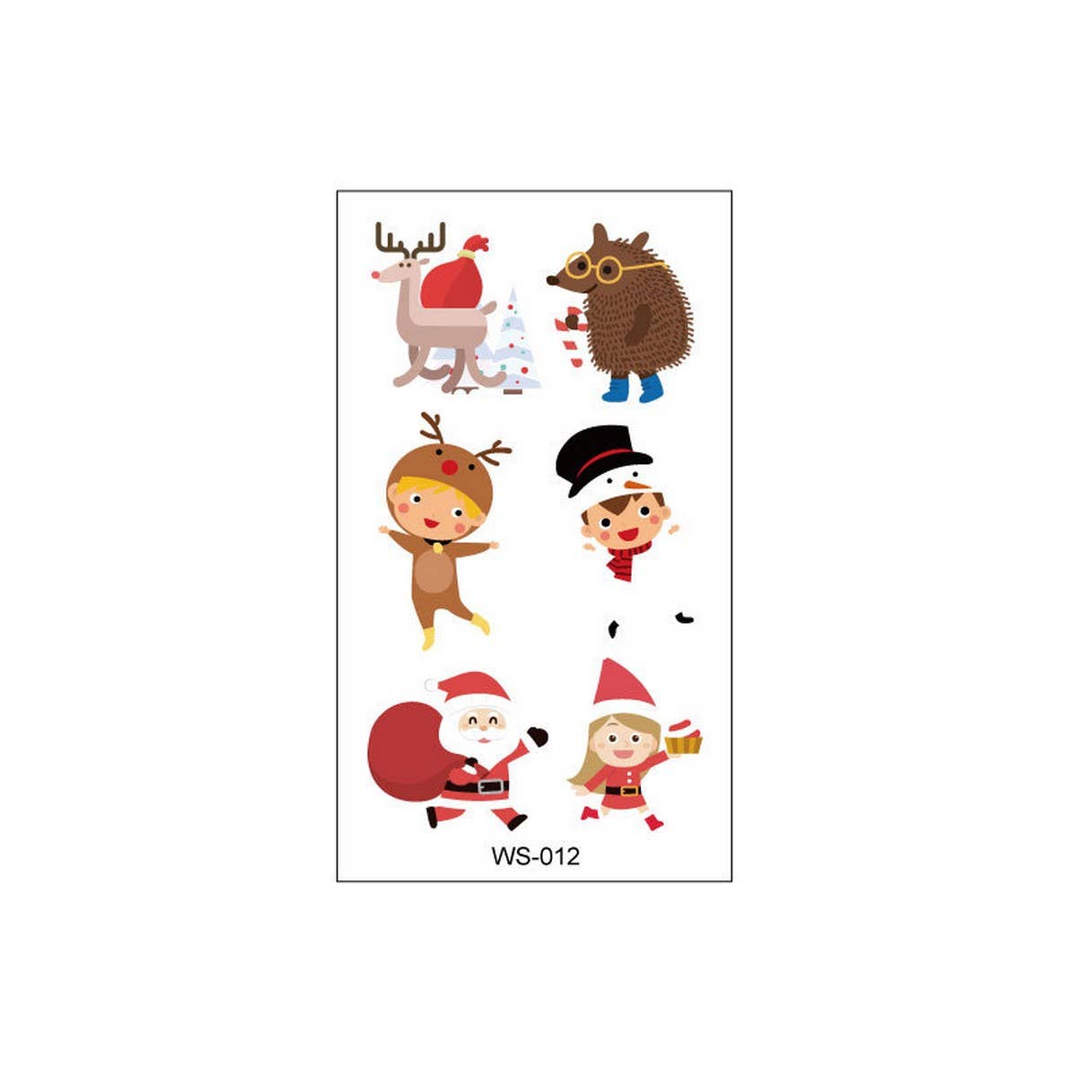 Kids Christmas Candle Tattoos for Holiday Party