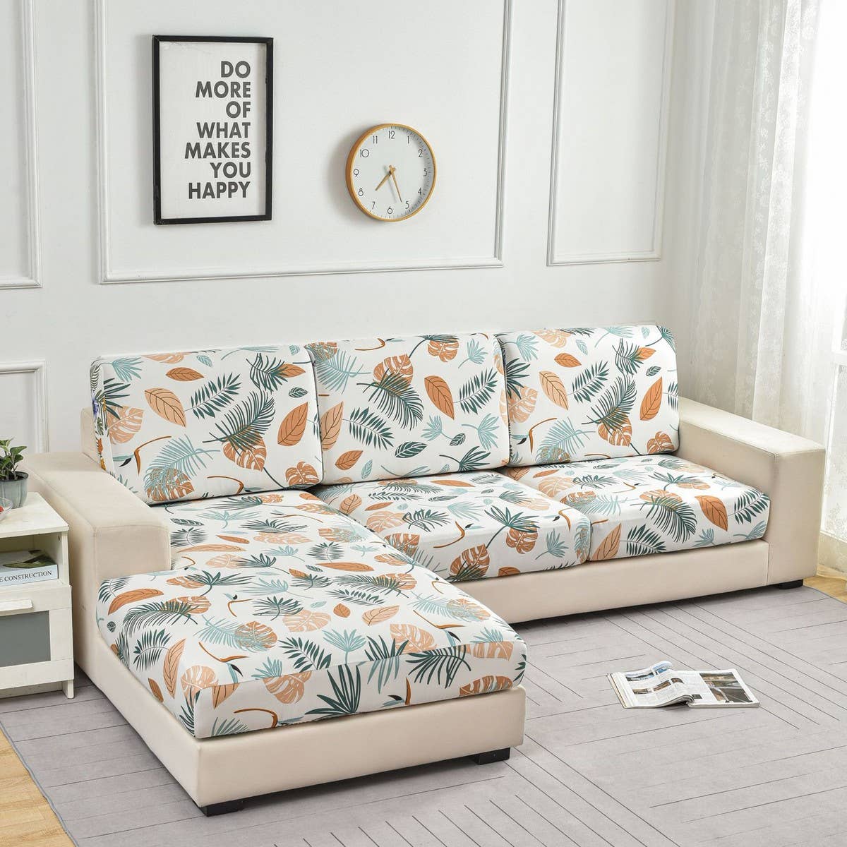 Stretch Printed Sofa Cover, Full Wrap Design_CWMM8308