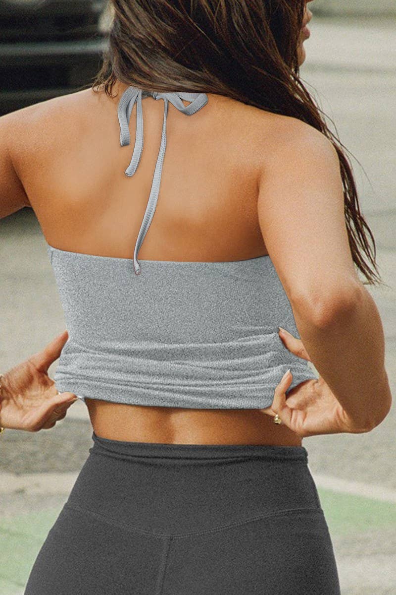 CWTTSL0388_SEXY LOW-CUT SLIM FIT SOLID COLOR RIBBED CAMISOLE