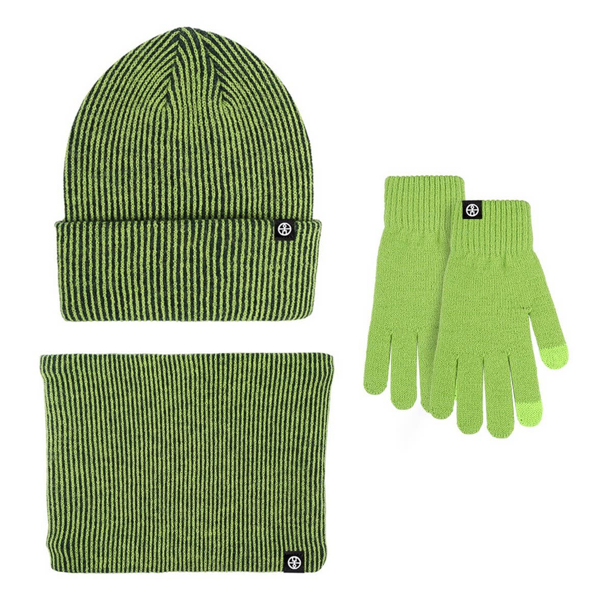 OUTDOOR KNITTED SCARF AND GLOVES THREE-PIECE SET_CWMM2796