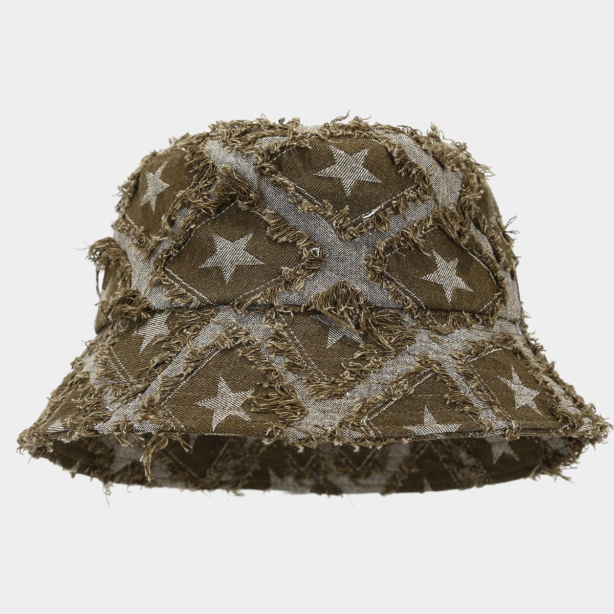 SUN PROTECTION RAW EDGE DENIM BUCKET HAT_CWAH1629