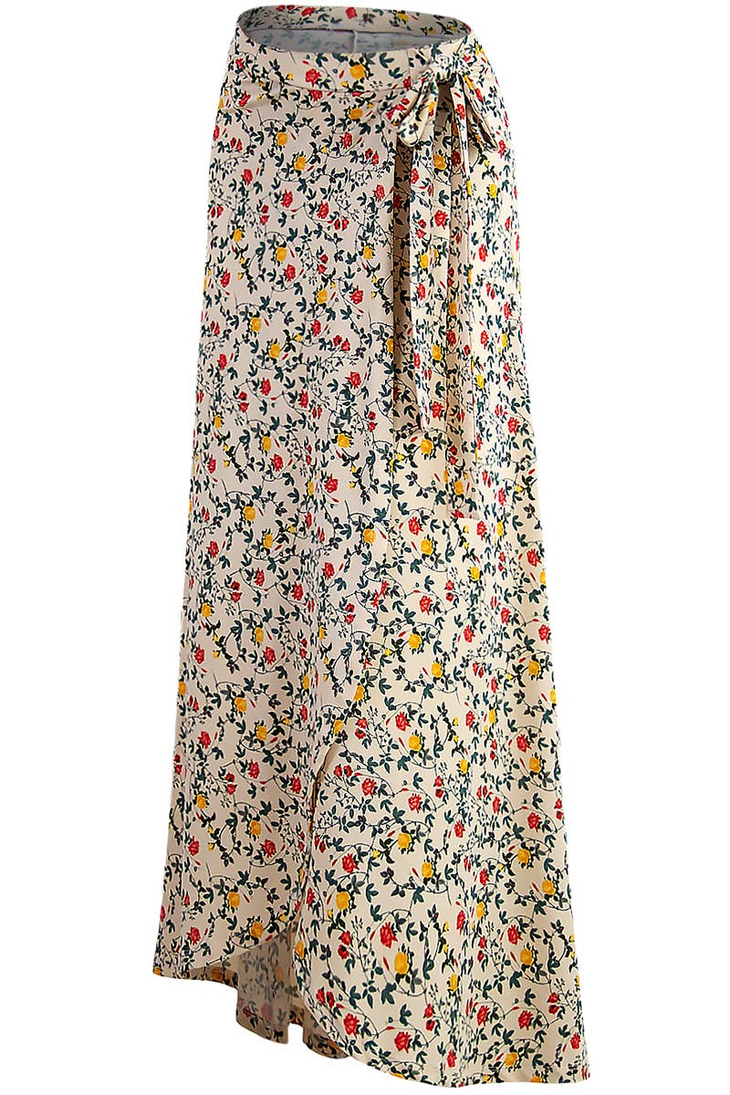 CWBLS117-P_High Waisted Maxi Wrap Skirts with Slit