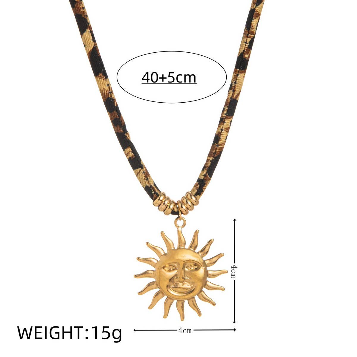Leopard Velvet Cord Necklace ? Bold Fall Statement