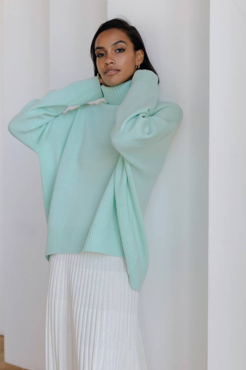 CWOSWL6630_THICK TURTLENECK SWEATER WITH LONG SLEEVES