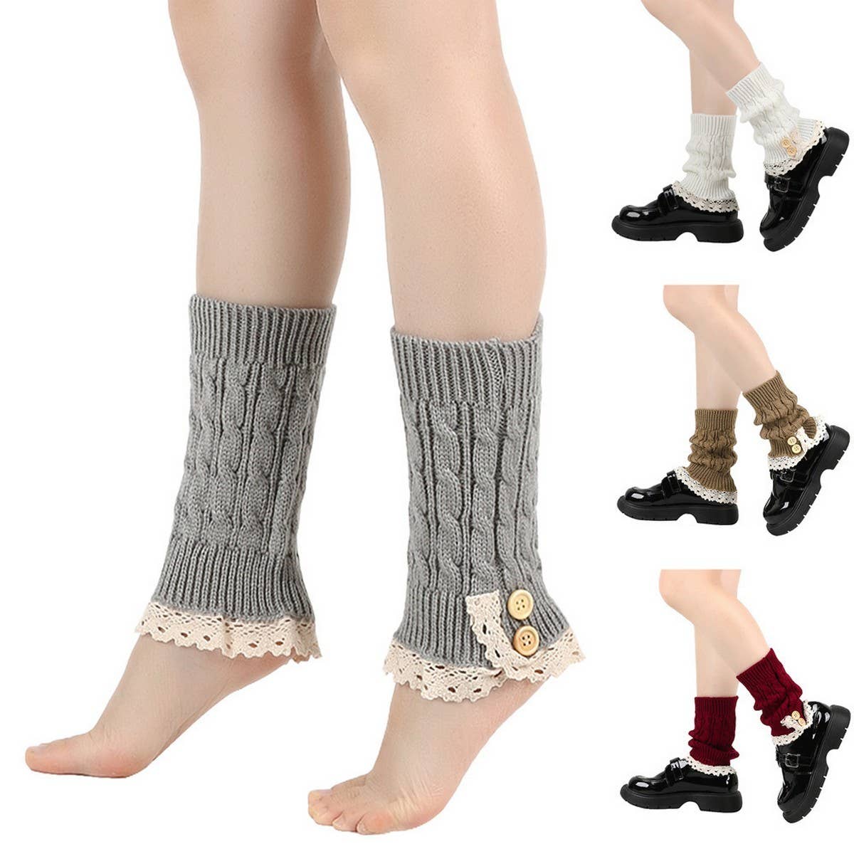 CWMM10052_BUTTON SOCKS SHORT LEG COVERS
