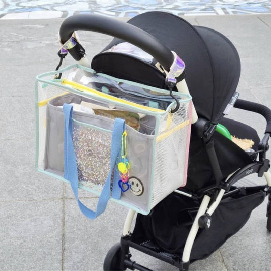 Large Clear Jelly Beach Tote, Waterproof Travel Bag_CWAB1927