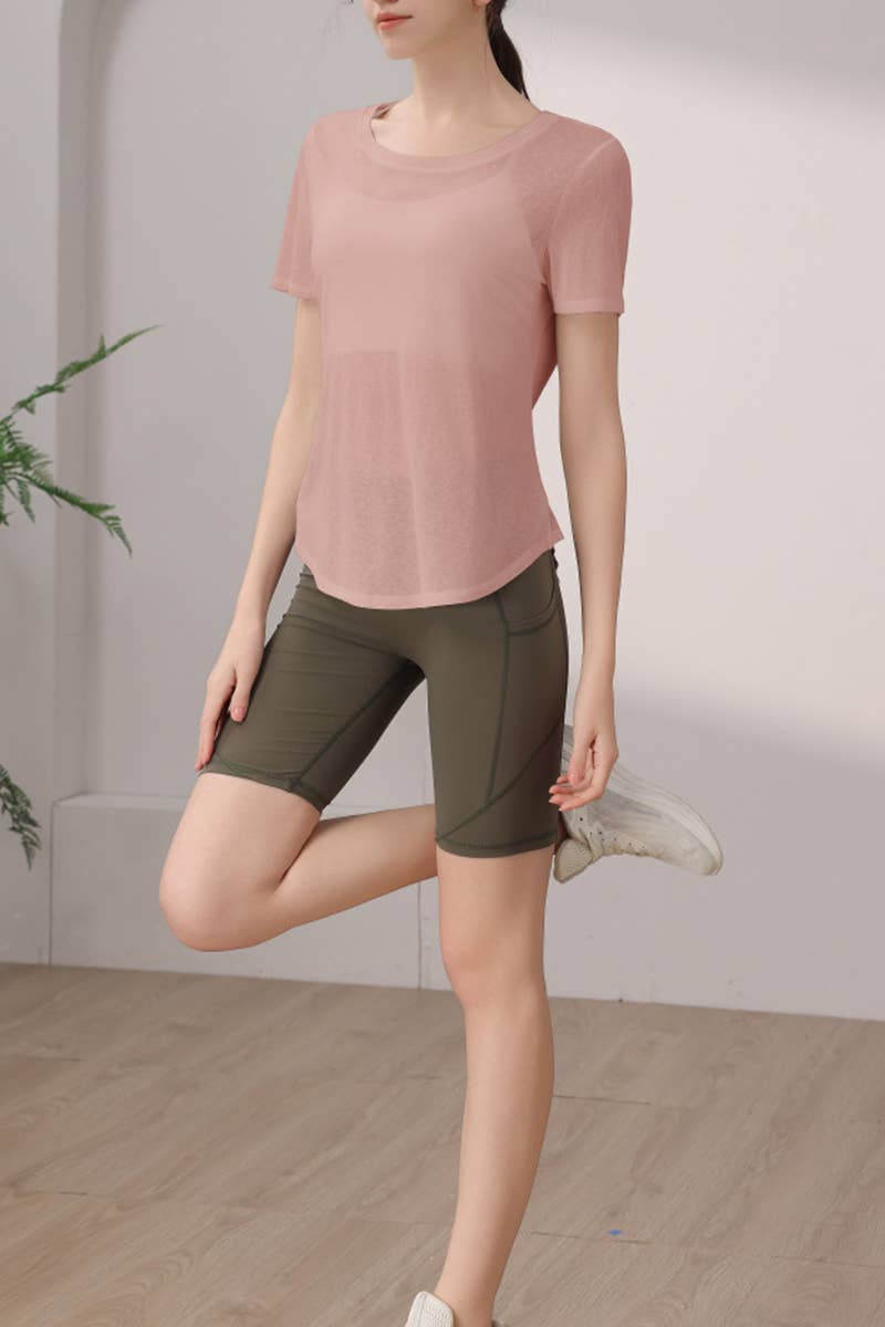 CWTTSL0371_NEW TENCEL SNOWFLAKE BACK SPORTS TOP