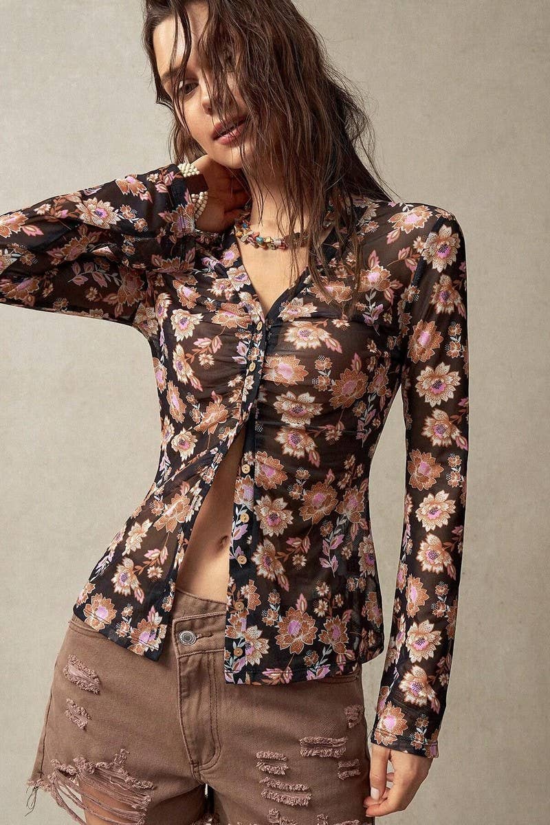 CWTBLL3904_VINTAGE FIT FLORAL LONG SLEEVE BUTTON-DOWN SHIRT