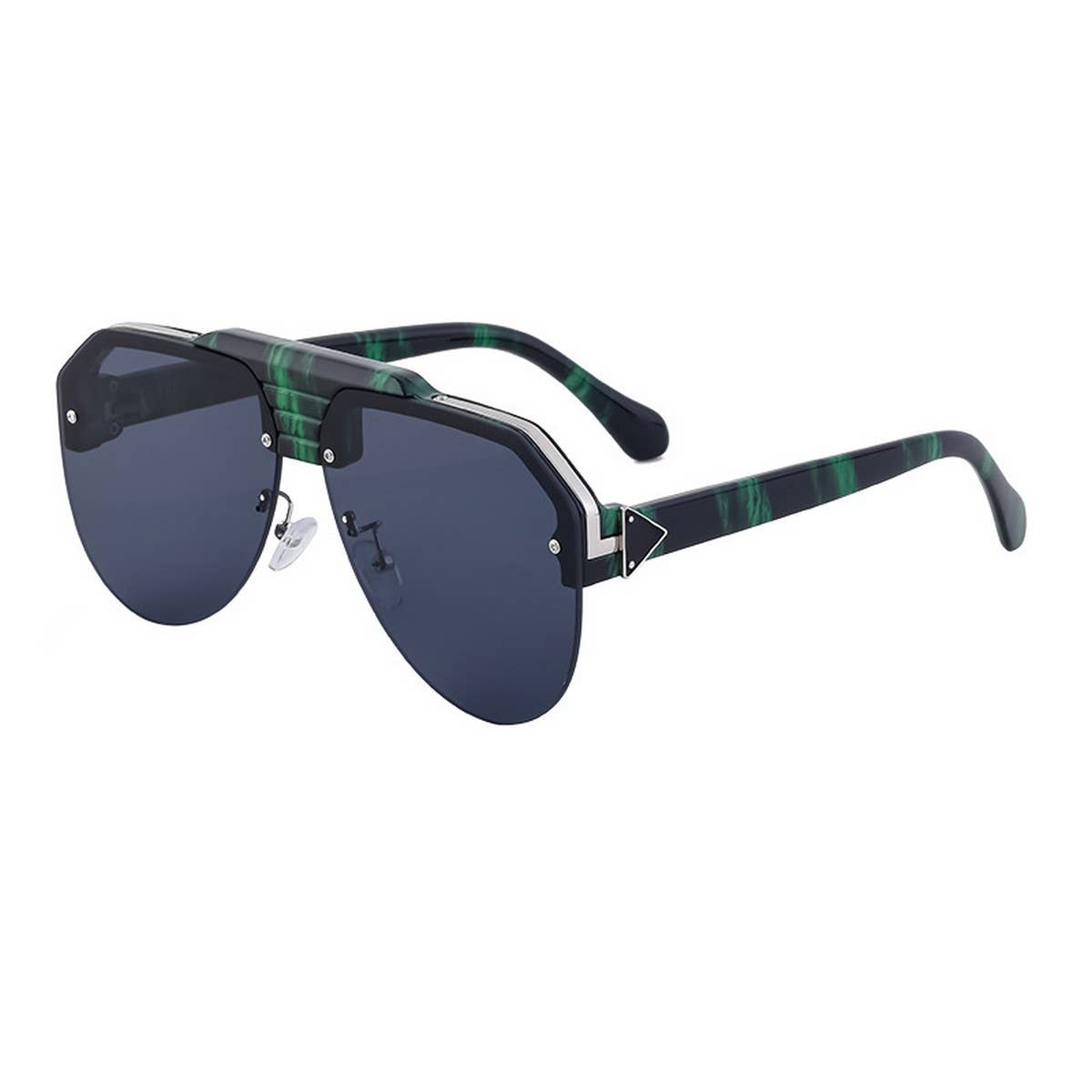 FASHION HALF-FRAME TOAD ANTI-ULTRAVIOLET SUNGLASSES_CWASG073