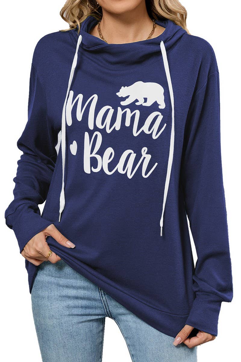 CWTTL01002_AUTUMN AND WINTER HOODED LOOSE CASUAL SWEATSHIRT