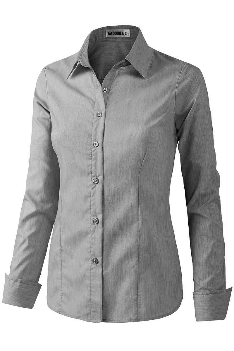 CWTDSL028_Button Down Long Sleeve Collared Shirts