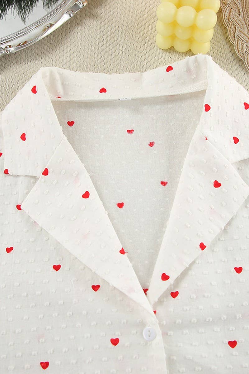 CWSPJ0230_COTTON HEART PRINTED LONG SLEEVE PAJAMA SET