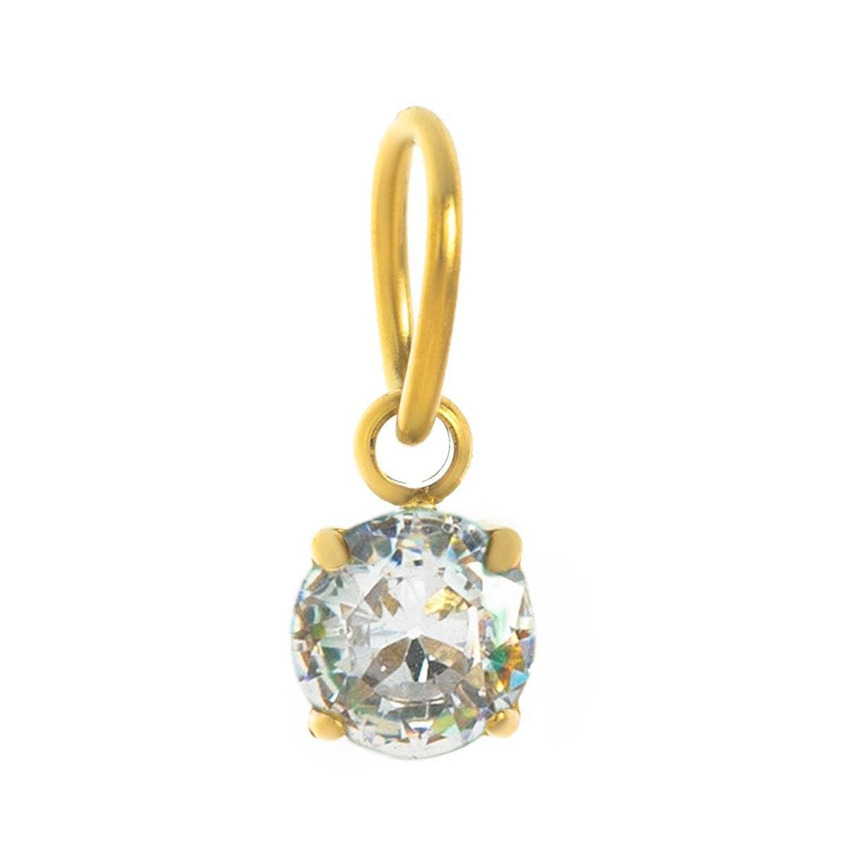 Colored Birthstone DIY Stainless Steel Necklace