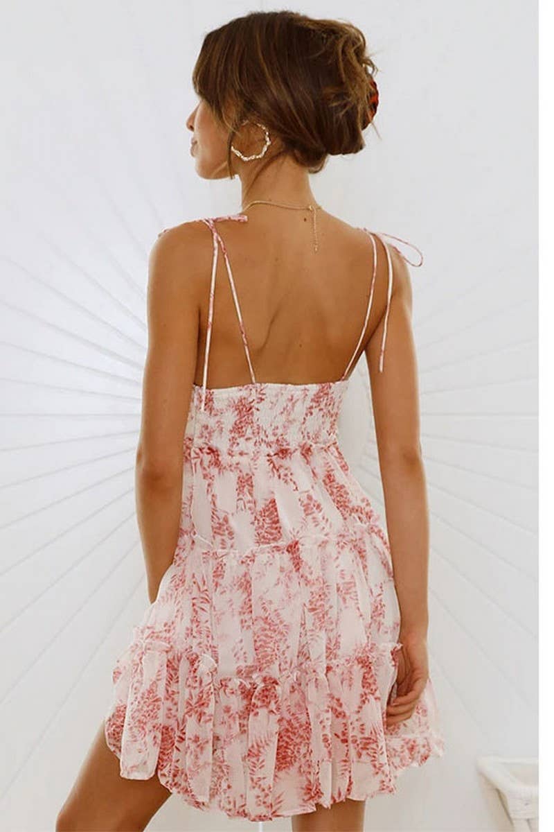 CWDSD3462_SEXY LOW CUT SLEEVELESS MINI DRESS