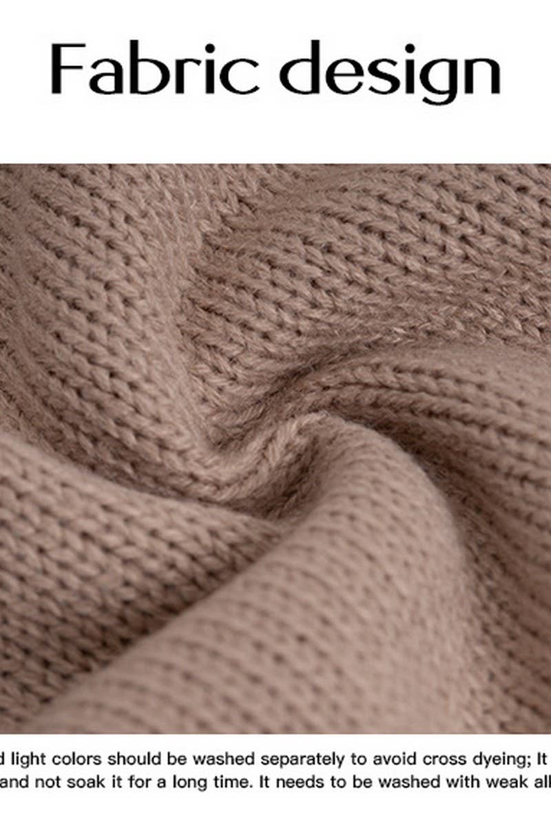 CWOV0454_V-NECK CONTRAST VEST KNITTED SWEATER