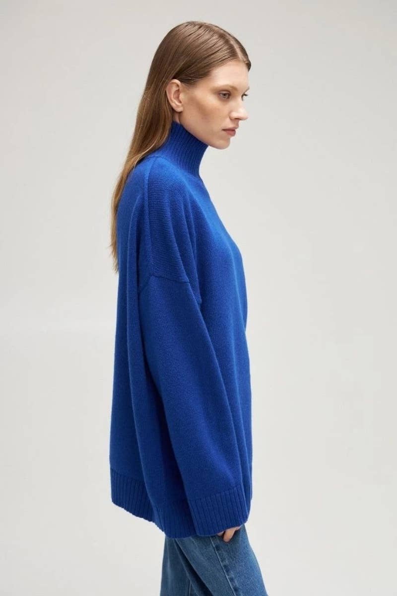 CWOSWL6643_CASUAL HALF-TURTLENECK SWEATER WITH LONG SLEEVES