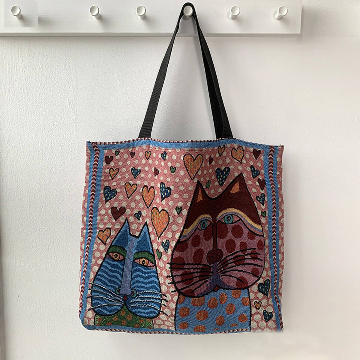 TOTE BAGS CANVAS WITH VINTAGE PRINTS_CWAB2063