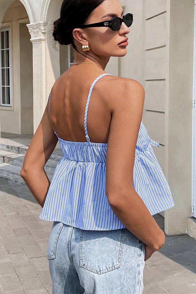 CWTTSL0439_SUMMER SEXY HOT GIRL SUSPENDER STRIPED VEST