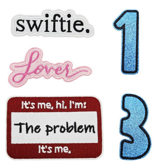 CREATIVE BADGE LETTER EMBROIDERY CLOTH PATCH
