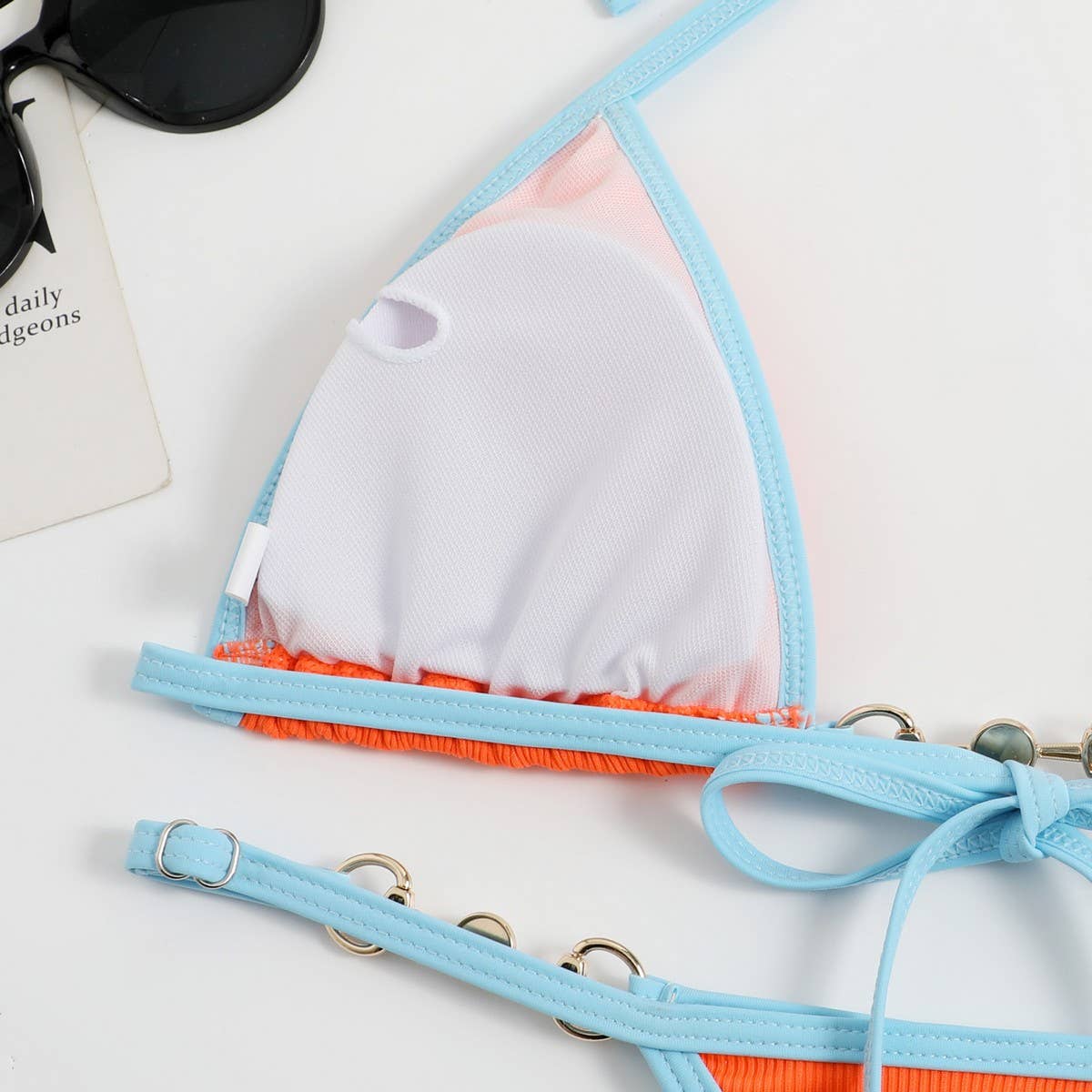Metallic Bikini Set - Sexy Fluorescent Swimsuit