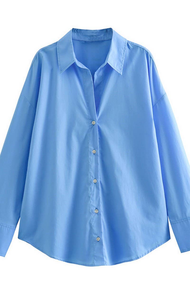 CWTSTL2430_LAPEL STRIPED SATIN DRAPE LONG SLEEVE SHIRT