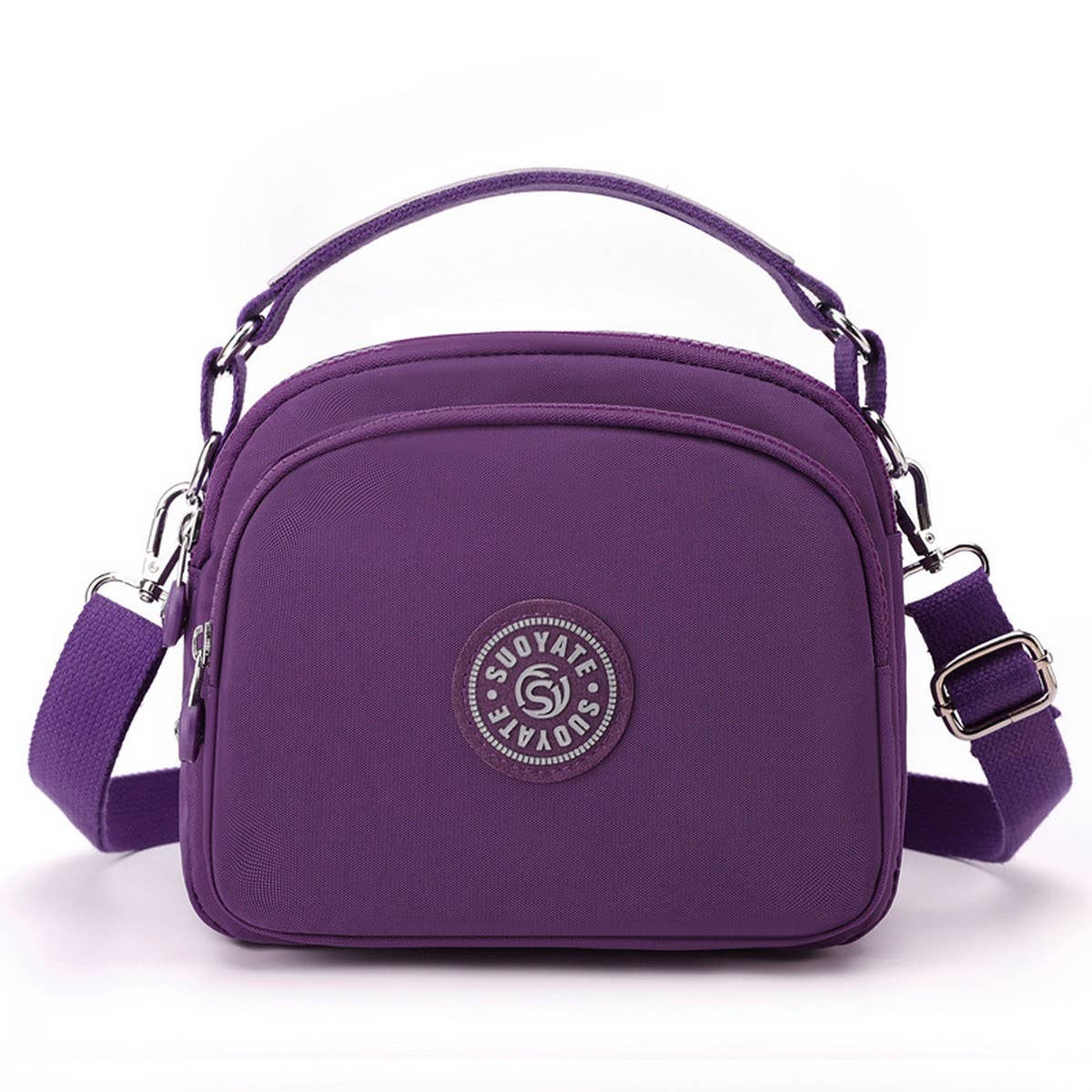 LIGHTWEIGHT NYLON SIMPLE SHOULDER MESSENGER BAG_CWAB3447