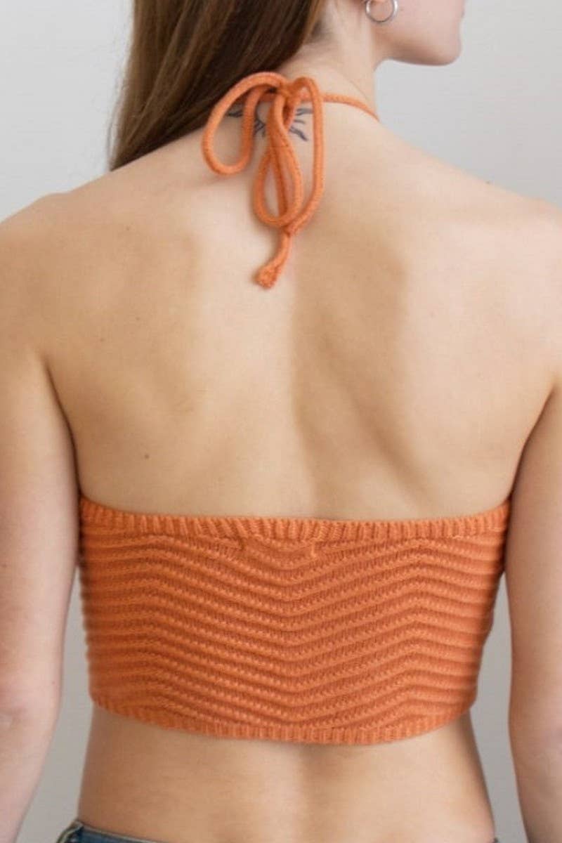 CWTTSL0366_SEXY HOT BACKLESS SUSPENDER BRA KNIT TOP