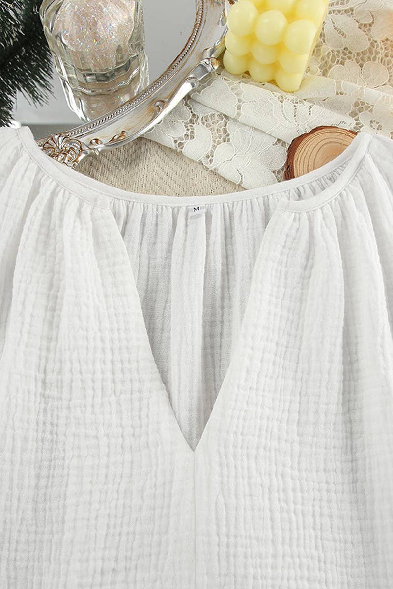 CWSPJ0261_PURE COTTON LONG-SLEEVED PAJAMAS TWO-PIECE SET