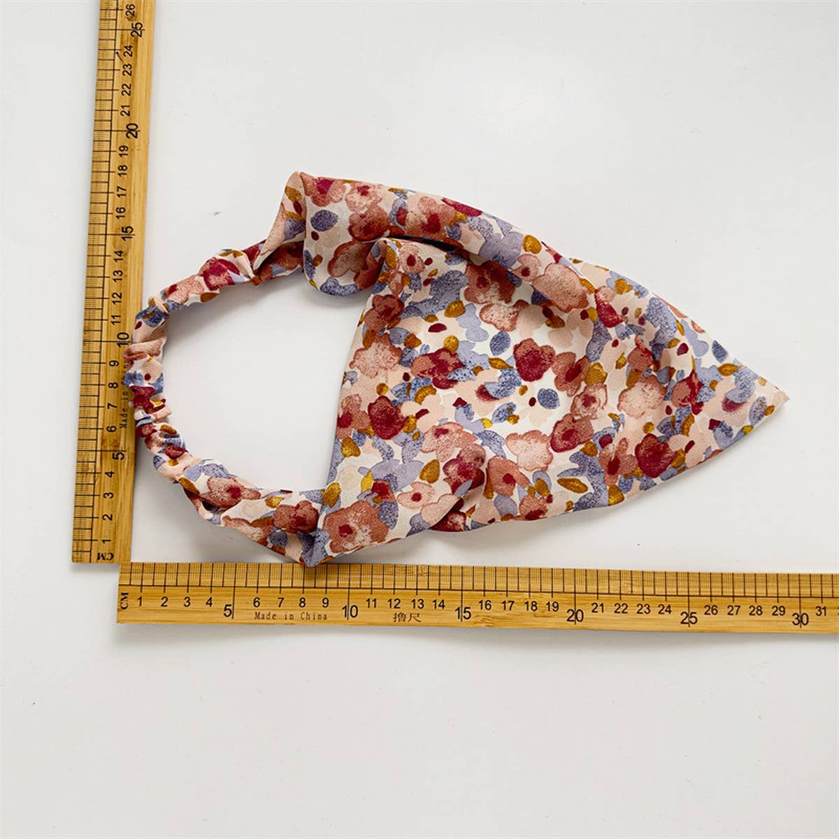 SATIN CLOTH TURBAN TRIANGLE HAIR ACCESSORIES