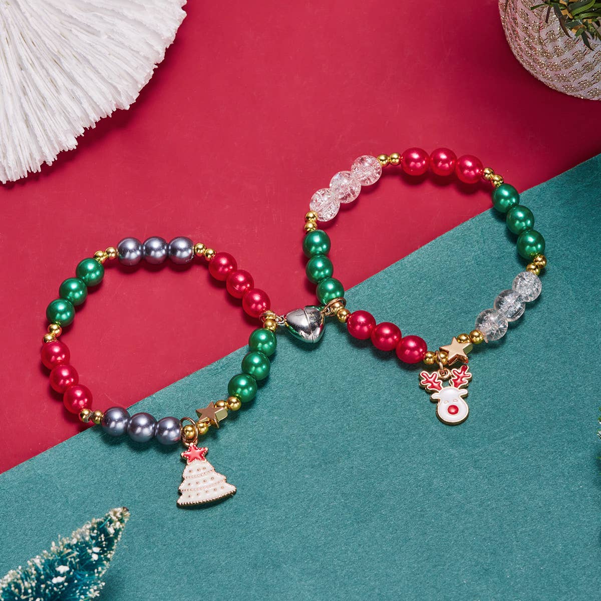 CHRISTMAS TREE NEW LOVE MAGNETIC BRACELET