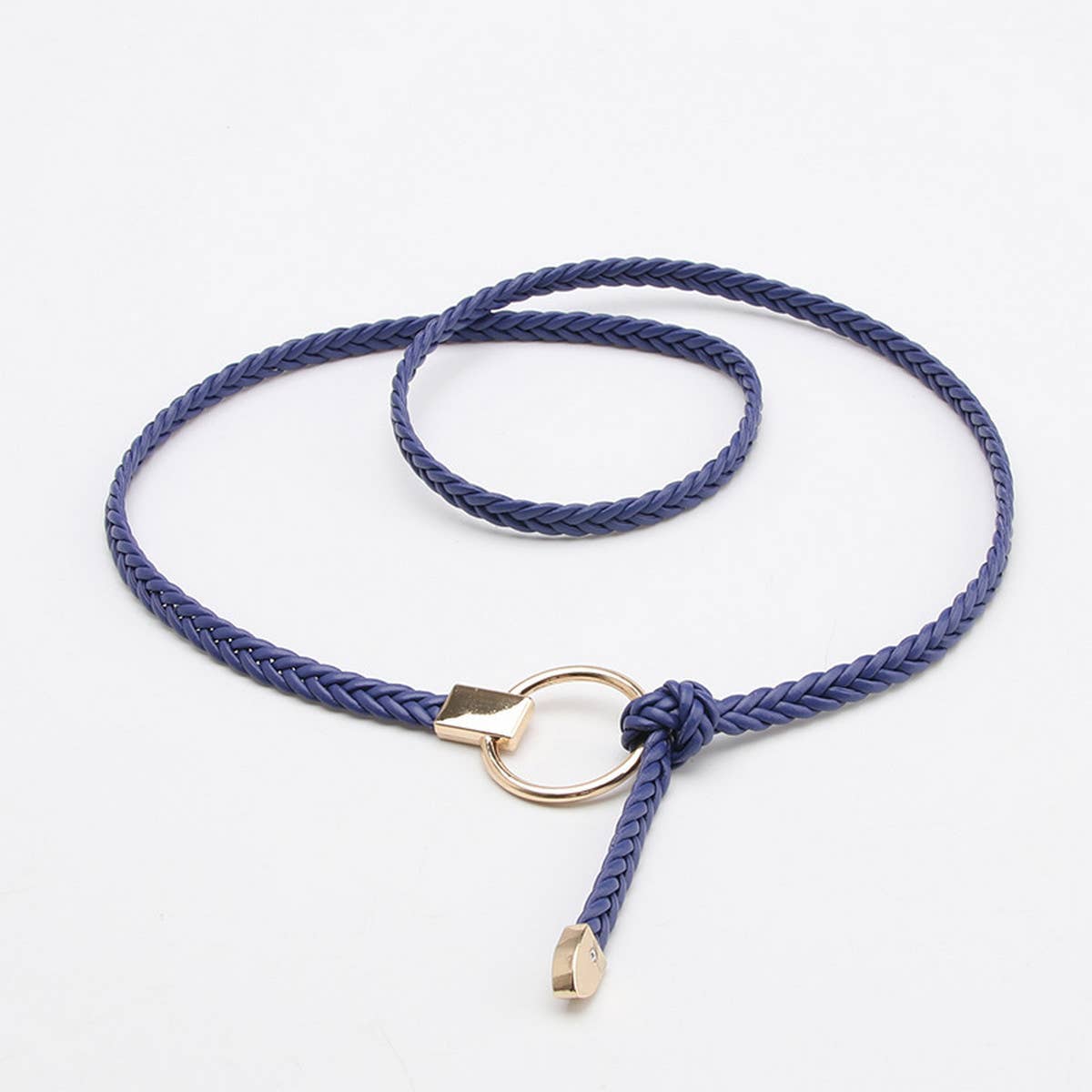 CWABE0929_CASUAL HAND-WOVEN THIN BELT