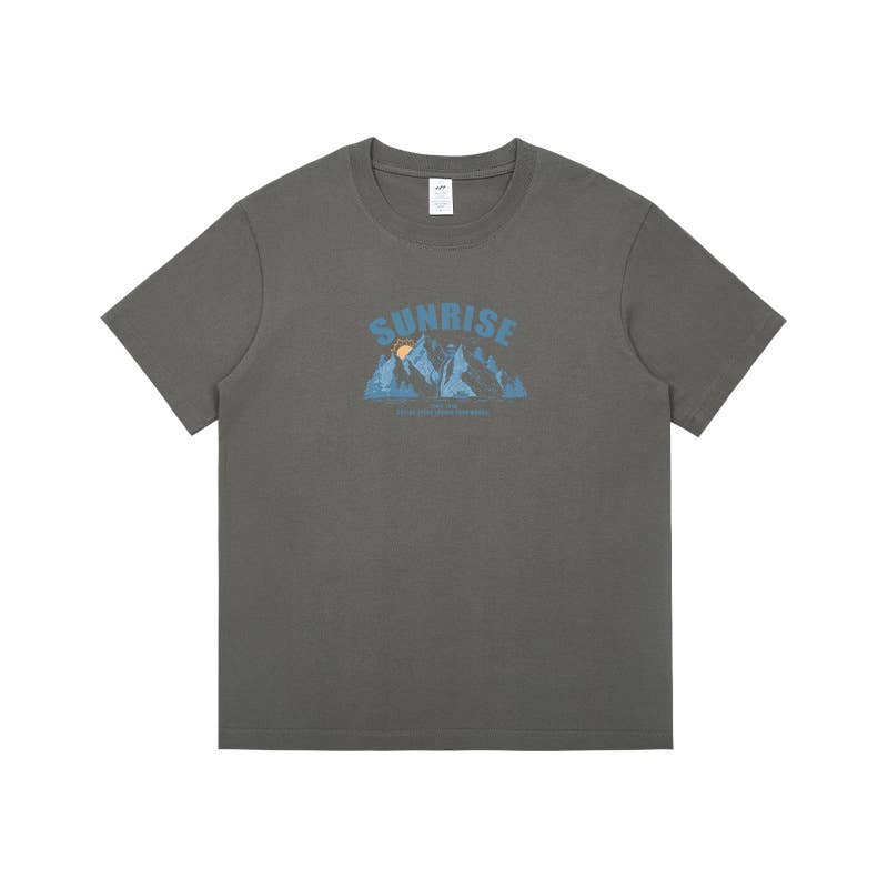 CWTTS0935_ALPHABET PRINT ROUND NECK LOOSE CASUAL T SHIRT