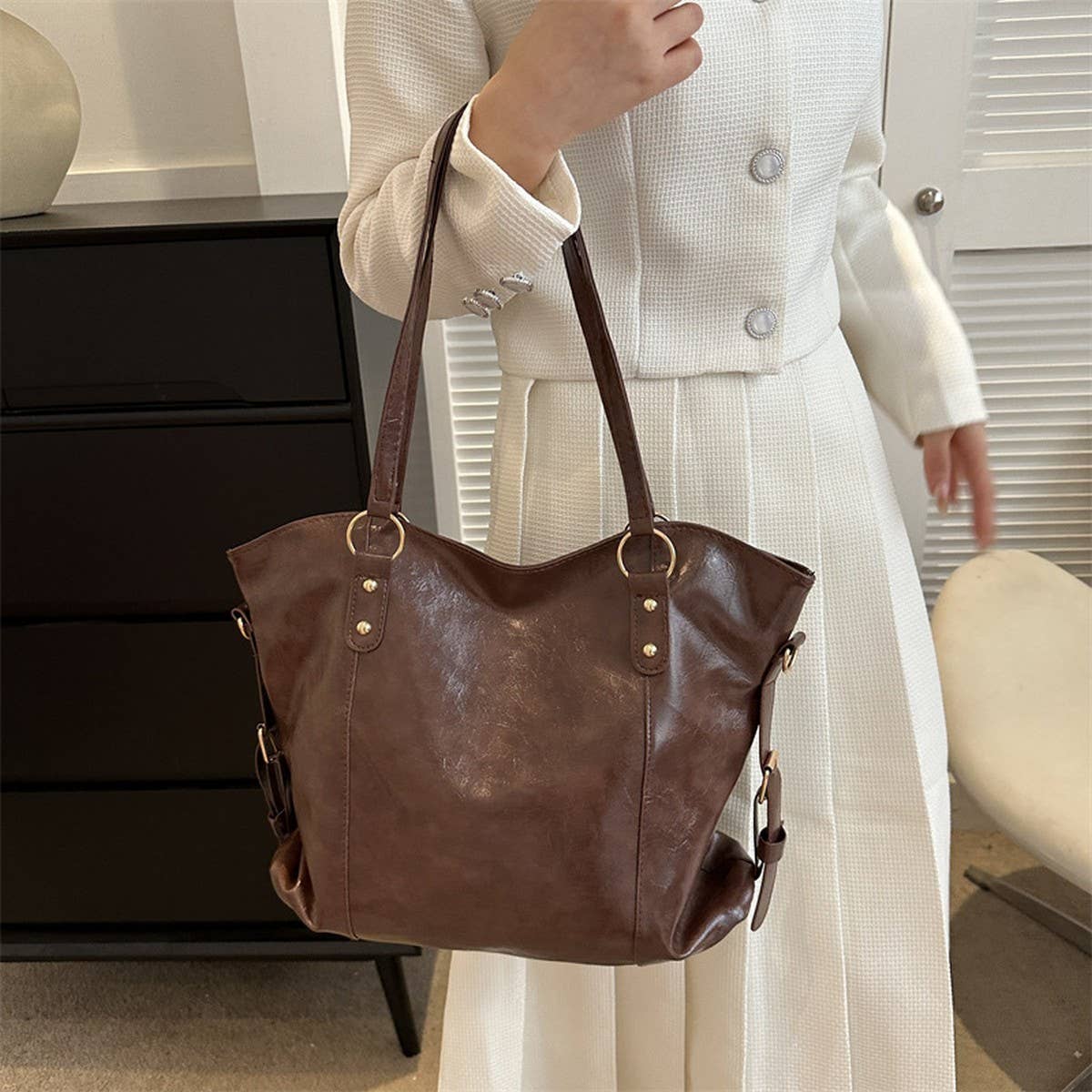 FASHION RETRO SOFT LEATHER WOMEN'S SHOULDER BAG_CWAB3312