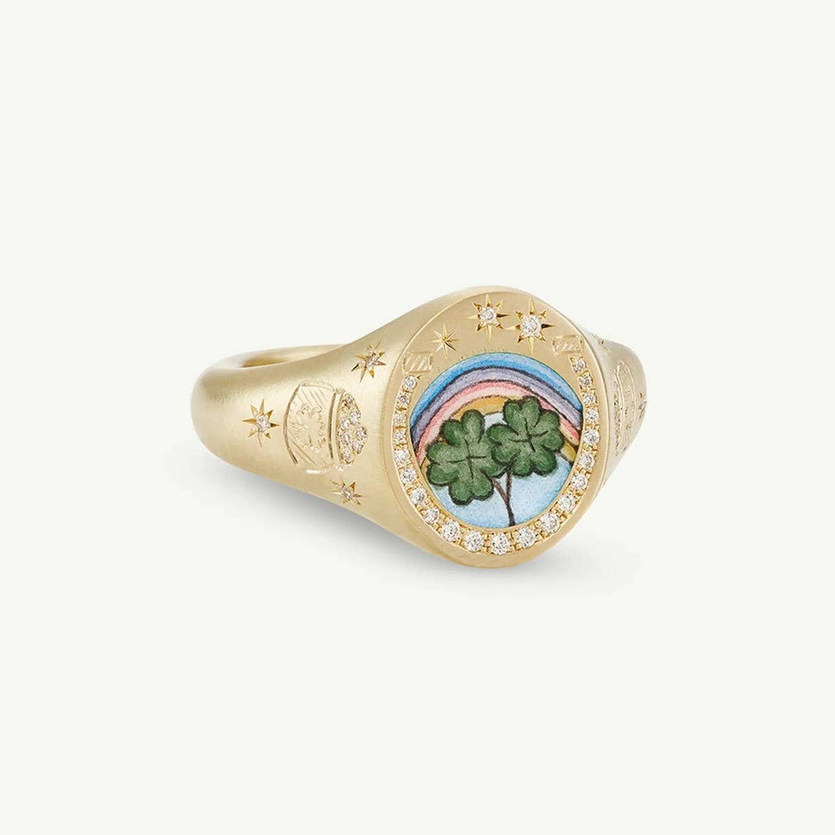 Stainless Steel Fashion Painted Rhinestone Ring_CWMM5706
