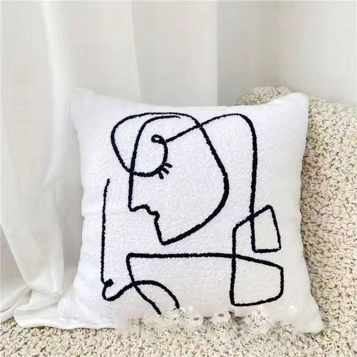 French Chic Throw Pillow Cover for Sofa or Bed