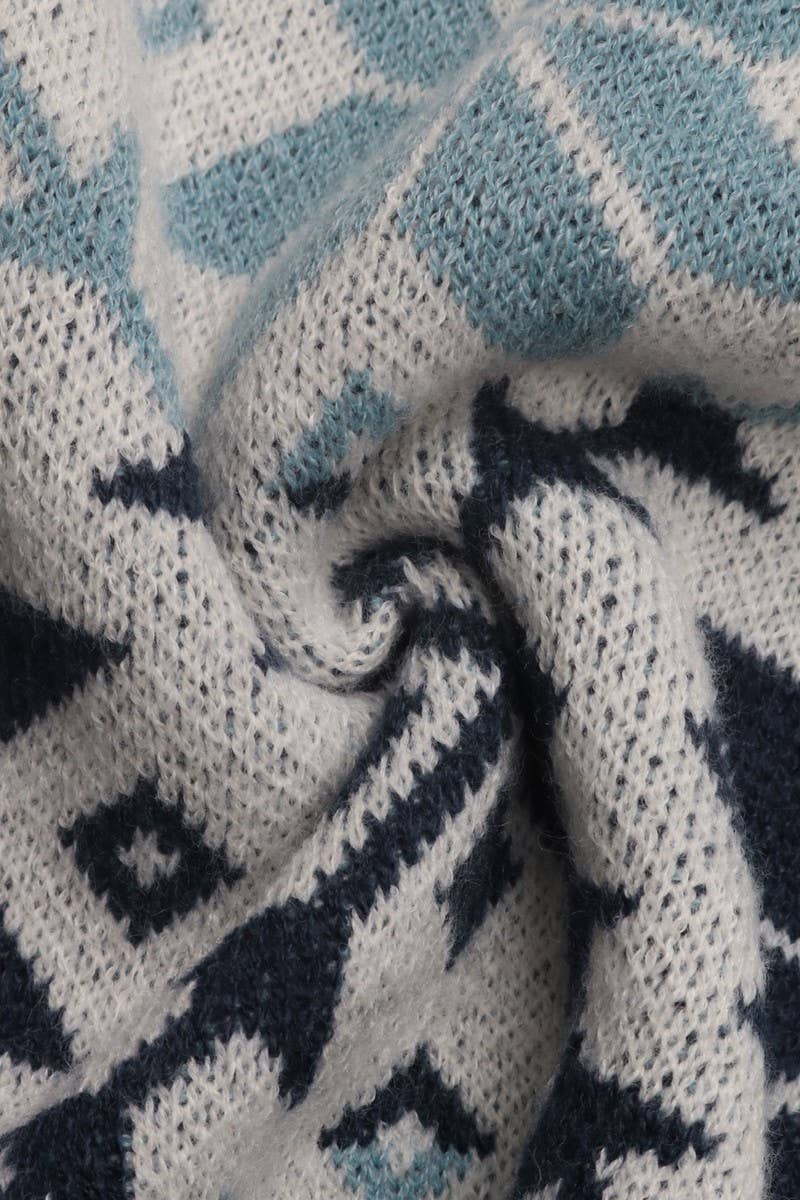 CWOSWL6841_NEW CASUAL PULLOVER JACQUARD SWEATER