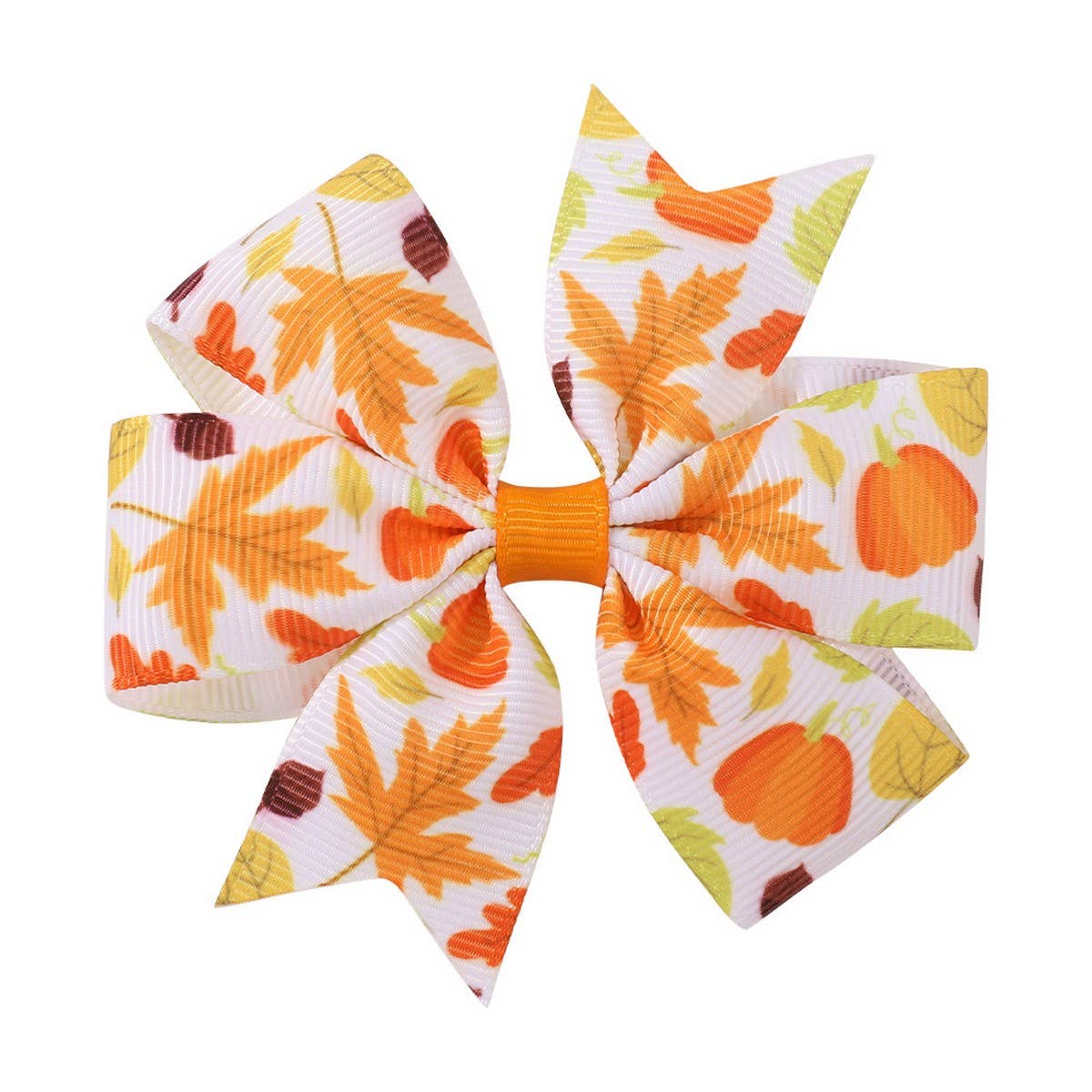 Thanksgiving Turkey Pumpkin Tail Hair Clip